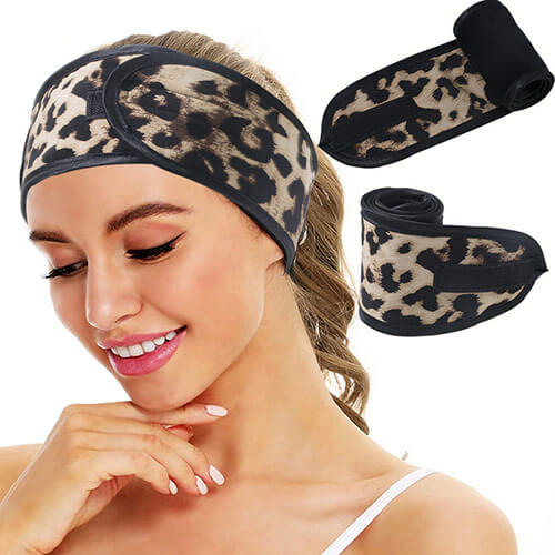 Custom LOGO Makeup Headbands Facial Spa Headband - Makeup Shower Bath Wrap Sport Headband hair band