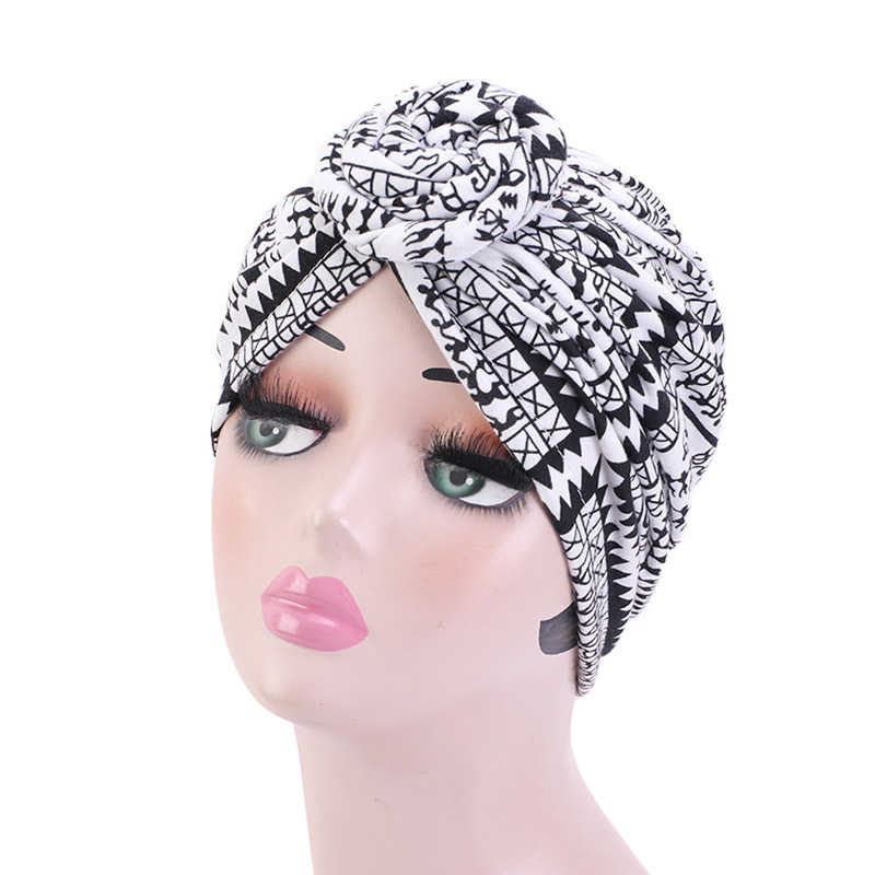 Colorful Headwrap Plain Baggy Hats Arabian Braid Muslim Turban Wholesale Arab Beaded Bonnet