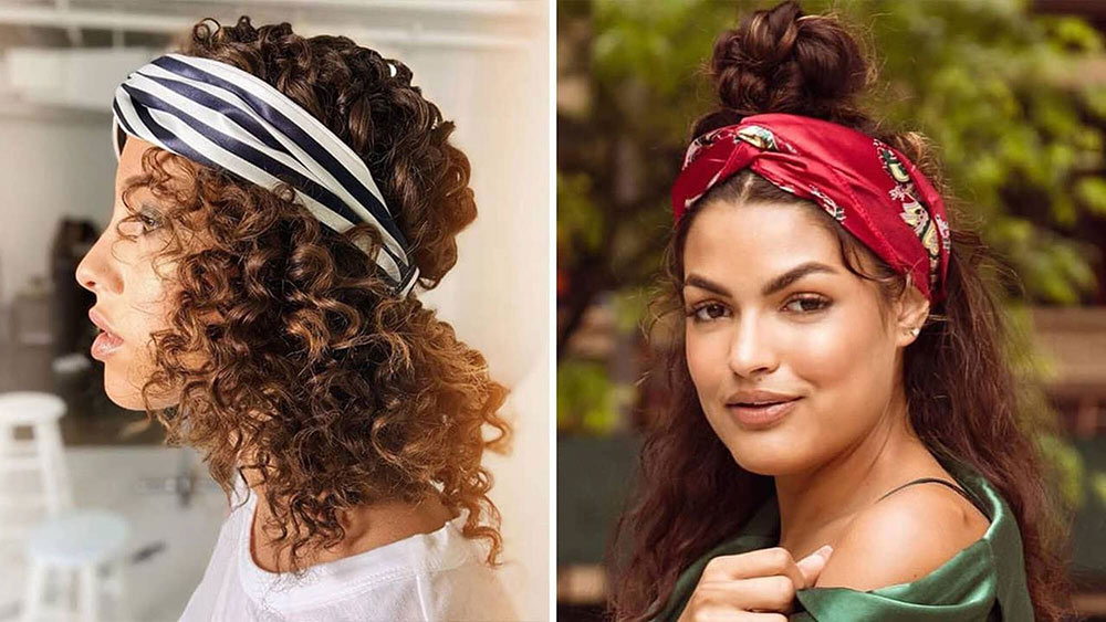 Two Caucasian women with long hair, one with a red headband and one with a black and white striped headband